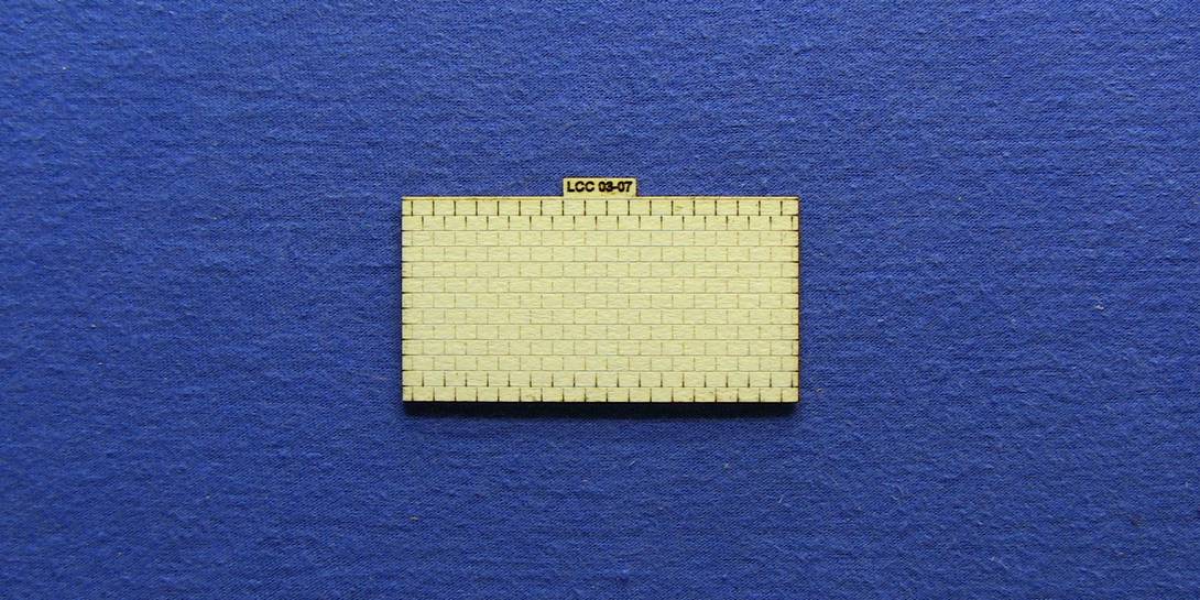 LCC 03-07 OO gauge small signal box roof tiles panel Roof tiles panel for small signal boxes. For signal boxes up to 50.5mm wide.
